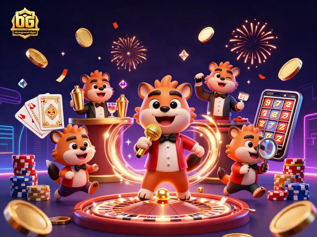 Experience excitement at ahimajournal-digital's comedy casino featuring animated hyenas amidst vibrant gambling elements.